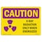 Signmission OSHA RADIATION Sign, X-Ray Radiation When Energized, 10in X 7in Decal, 7" H, 10" W, Landscape OS-CR-D-710-L-10218 - alternate 1